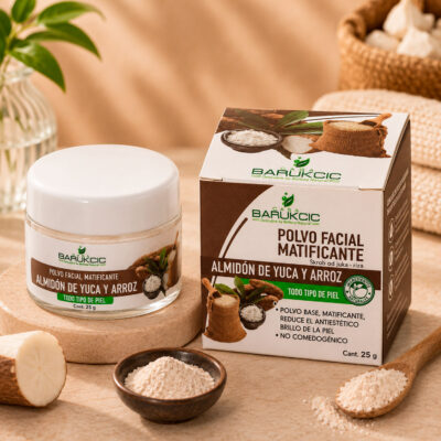 Polvo Facial Matificante de Yuca y Arroz